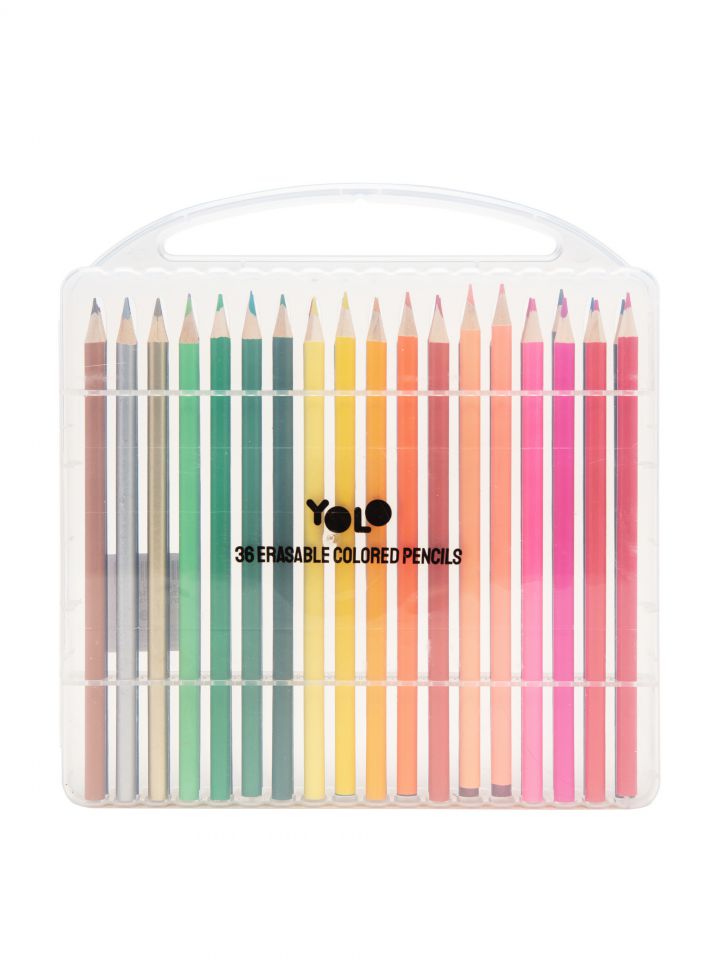 סט 36 עפרונות צבעוניים מחיקים