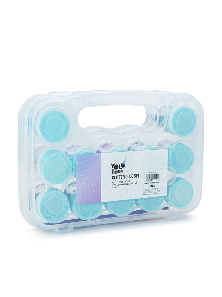 סט דבק גליטר צבעוני