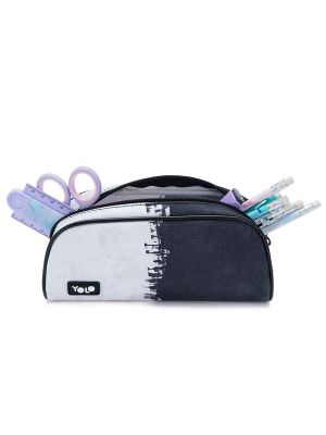 קלמר תא אחד שחור ולבן