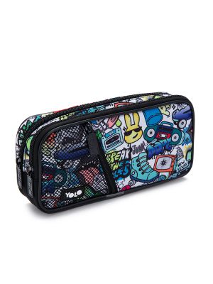 קלמר 2 תאים קיר גרפיטי