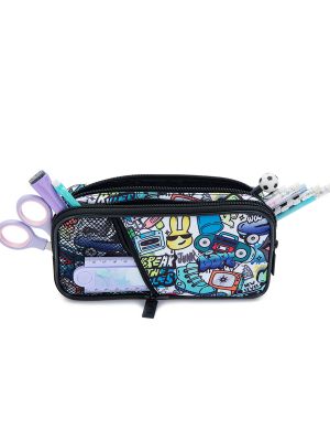 קלמר 2 תאים קיר גרפיטי