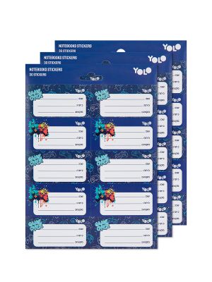 מארז 30 מדבקות שם קונסולת משחק