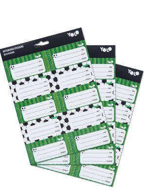 מארז 30 מדבקות שם כדורגל