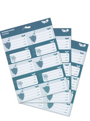 מארז 30 מדבקות שם מגן וחרב