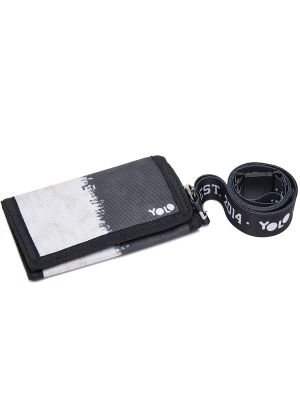 ארנק וולקרו שחור ולבן