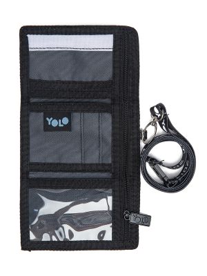 ארנק וולקרו שחור ולבן