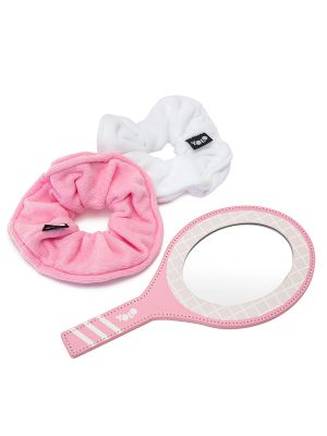 מראת טניס ורודה + גומיות