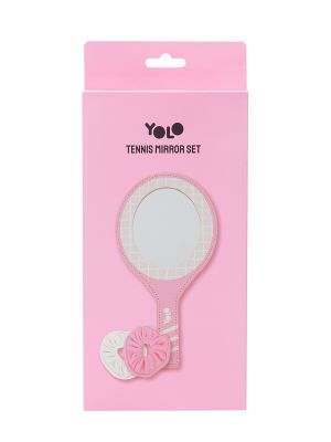 מראת טניס ורודה + גומיות