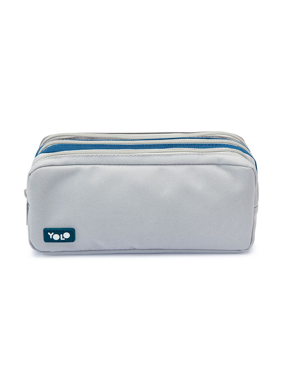 קלמר 3 תאים אפור כחול