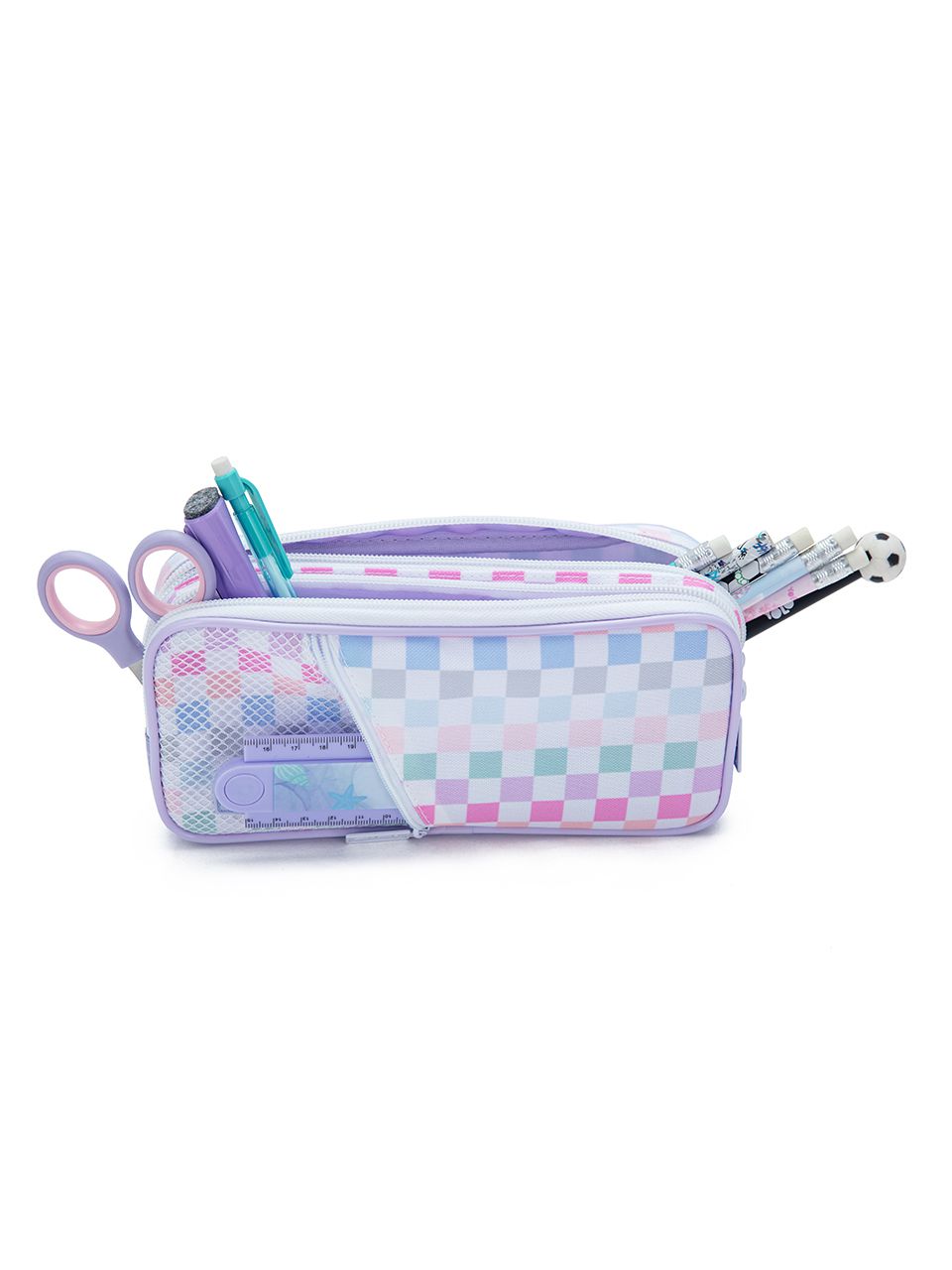 קלמר 2 תאים משבצות צבעוניות