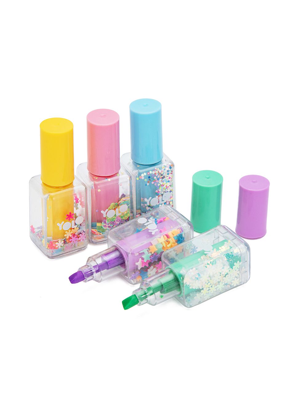 סט 5 מרקרים לק