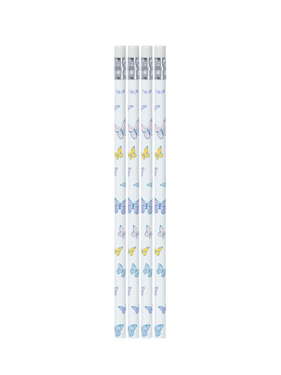 סט 4 עפרונות פרפרים