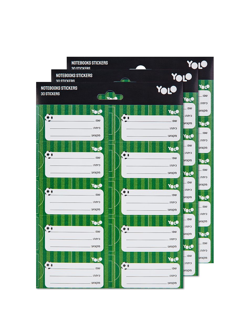 מארז 30 מדבקות שם שער