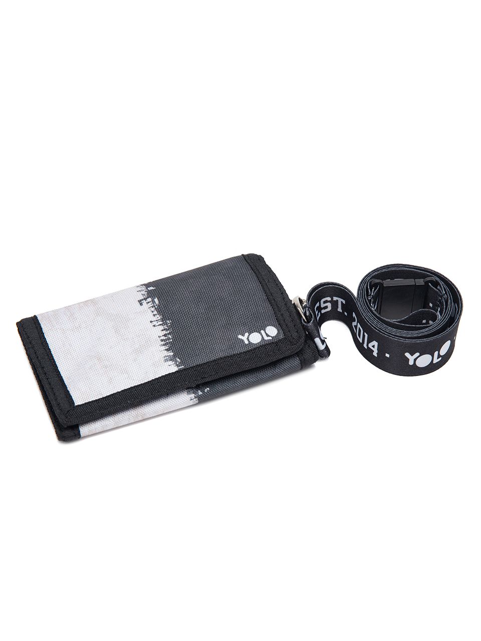 ארנק וולקרו שחור ולבן