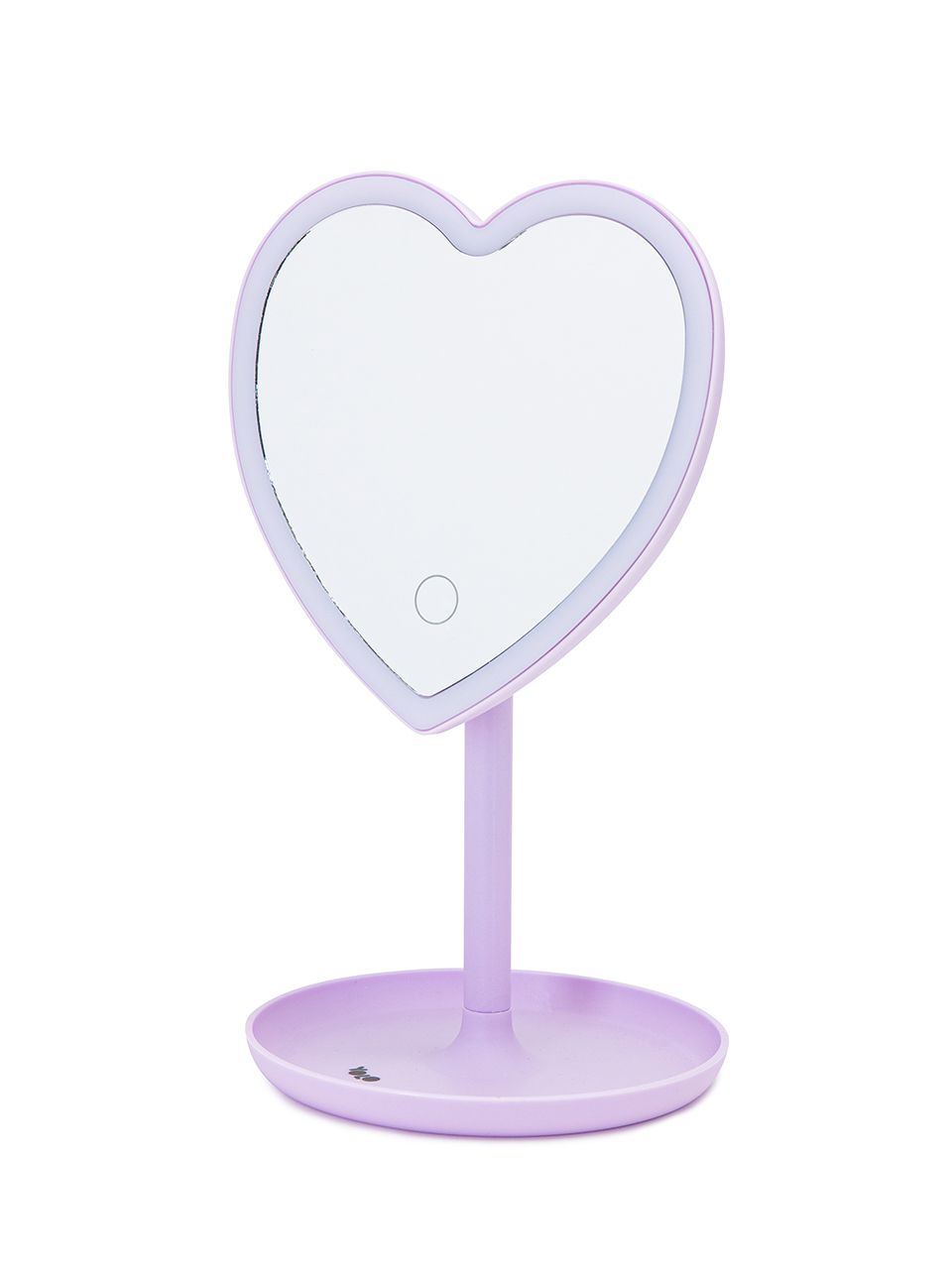מראת לב LED - סגול