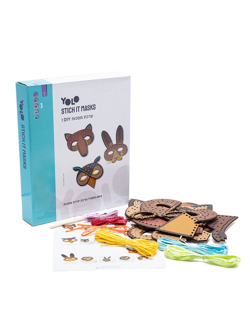 ערכת יצירה 3 מסכות ריקמה