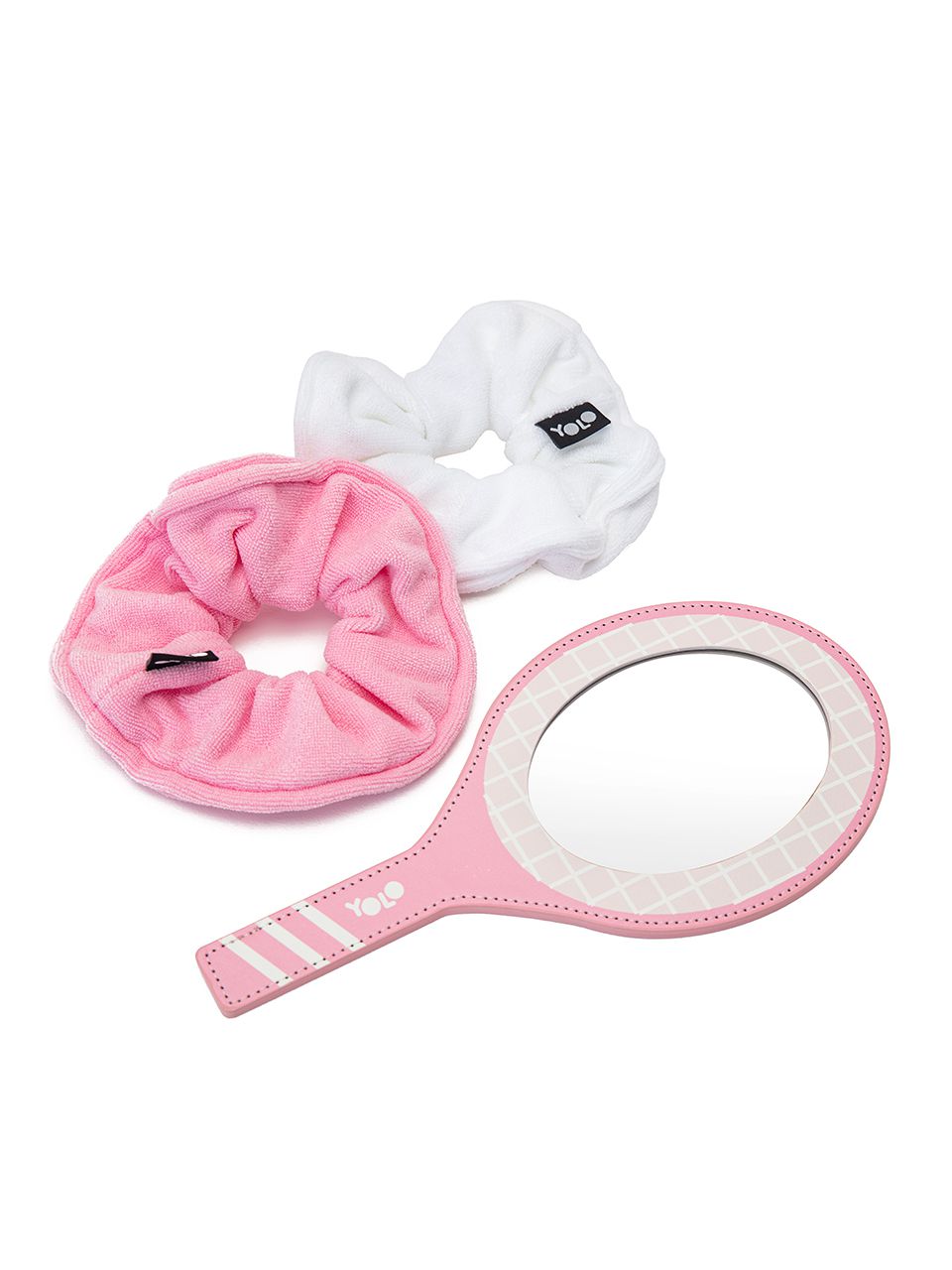 מראת טניס ורודה + גומיות